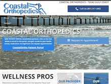 Tablet Screenshot of coastalorthoteam.com